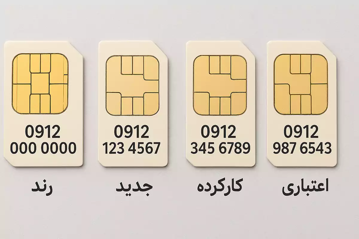 انواع خط در قیمت گذاری سیم کارت